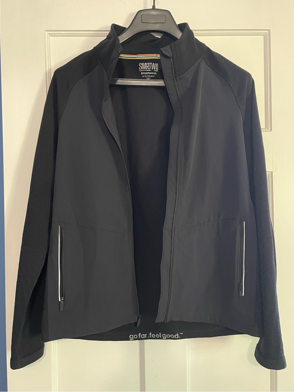 Smartwool Men’s Black Performance Jacket with Reflective Zipper Accents